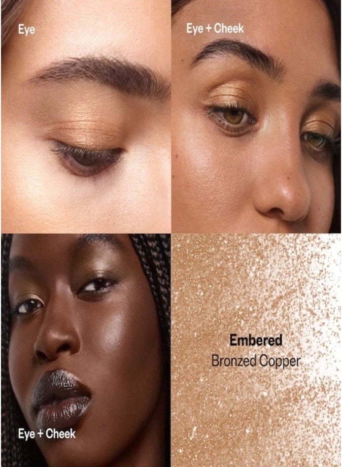 Kosas Shiny Objects Wet Glisten Highlighter Powder 4.5g – Radiant Face & Eye Glow Embered - Bronzed Copper - Image 2
